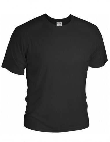 Zijden T-Shirt Rondhals inSilk Silkbasics Zwart
